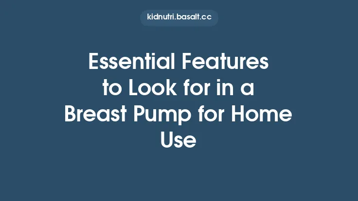 Essential Features to Look for in a Breast Pump for Home Use Thumbnail