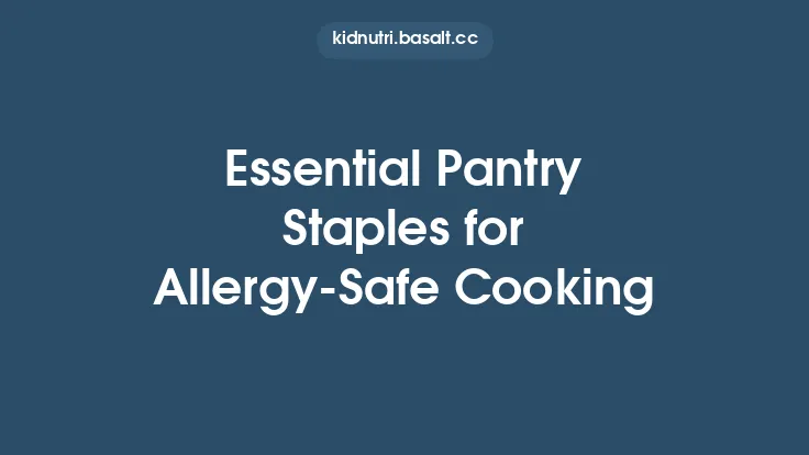 Essential Pantry Staples for Allergy-Safe Cooking Thumbnail