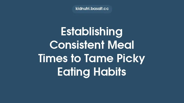 Establishing Consistent Meal Times to Tame Picky Eating Habits Thumbnail