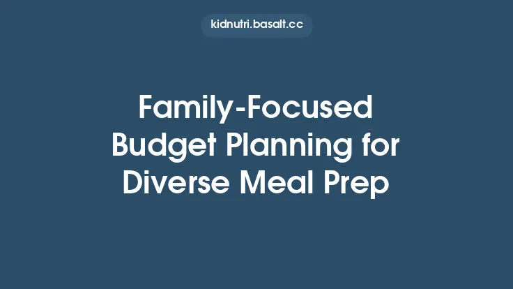 FamilyâFocused Budget Planning for Diverse Meal Prep Thumbnail