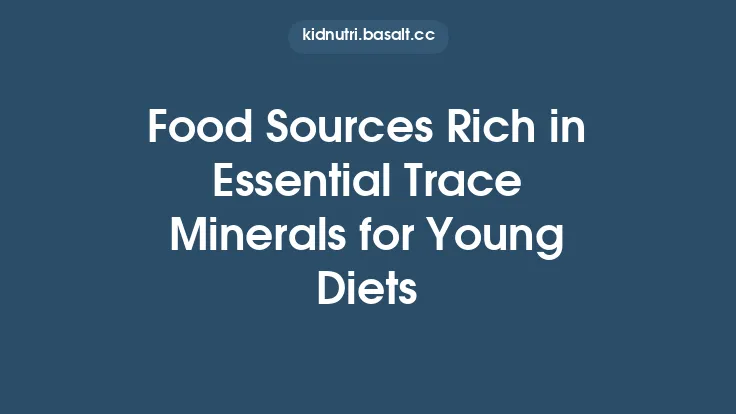 Food Sources Rich in Essential Trace Minerals for Young Diets Thumbnail