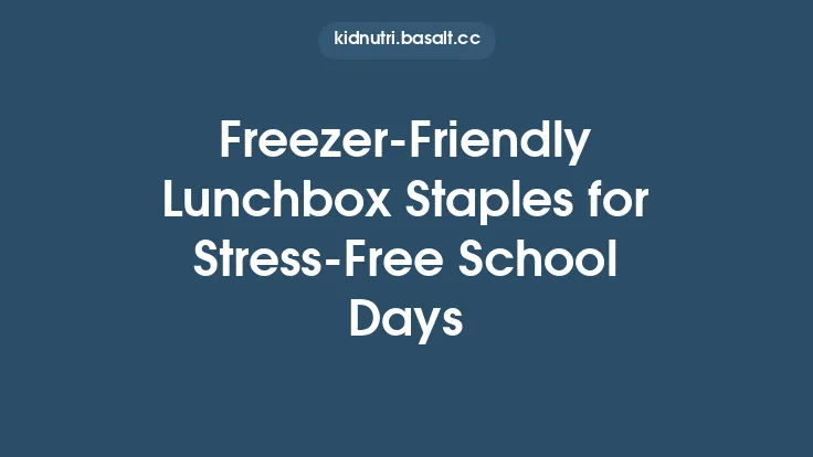 Freezer‑Friendly Lunchbox Staples for Stress‑Free School Days Thumbnail