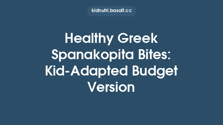 Healthy Greek Spanakopita Bites: Kid‑Adapted Budget Version Thumbnail