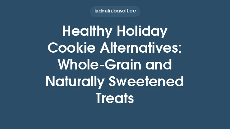 Healthy Holiday Cookie Alternatives: Whole‑Grain and Naturally Sweetened Treats Thumbnail