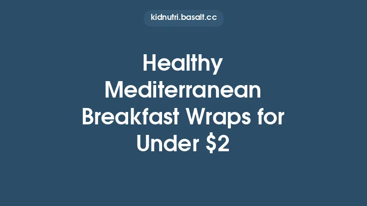 Healthy Mediterranean Breakfast Wraps for Under $2 Thumbnail