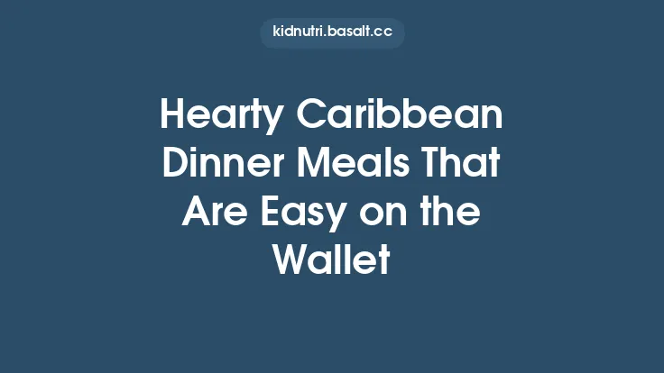Hearty Caribbean Dinner Meals That Are Easy on the Wallet Thumbnail