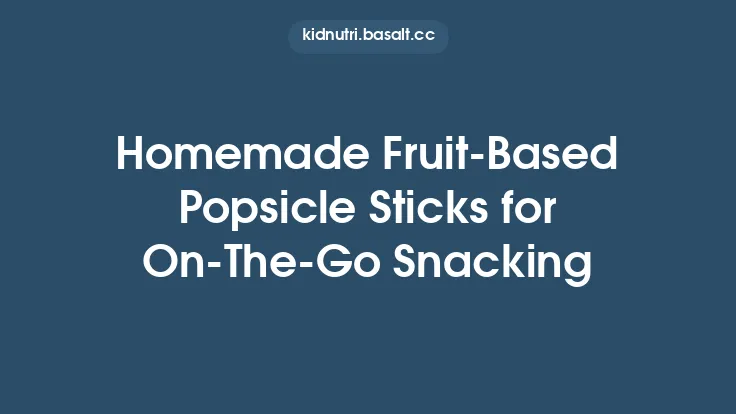 Homemade Fruit‑Based Popsicle Sticks for On‑The‑Go Snacking Thumbnail