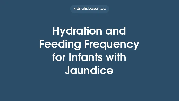 Hydration and Feeding Frequency for Infants with Jaundice Thumbnail