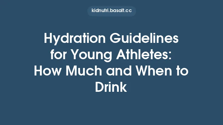 Hydration Guidelines for Young Athletes: How Much and When to Drink Thumbnail