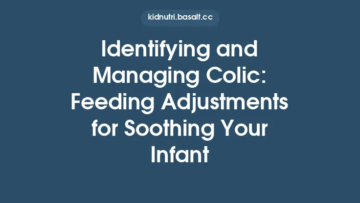Identifying and Managing Colic: Feeding Adjustments for Soothing Your Infant Thumbnail
