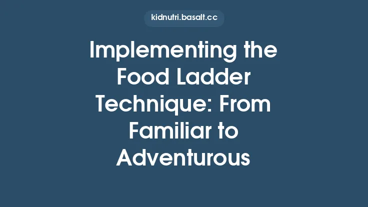 Implementing the Food Ladder Technique: From Familiar to Adventurous Thumbnail