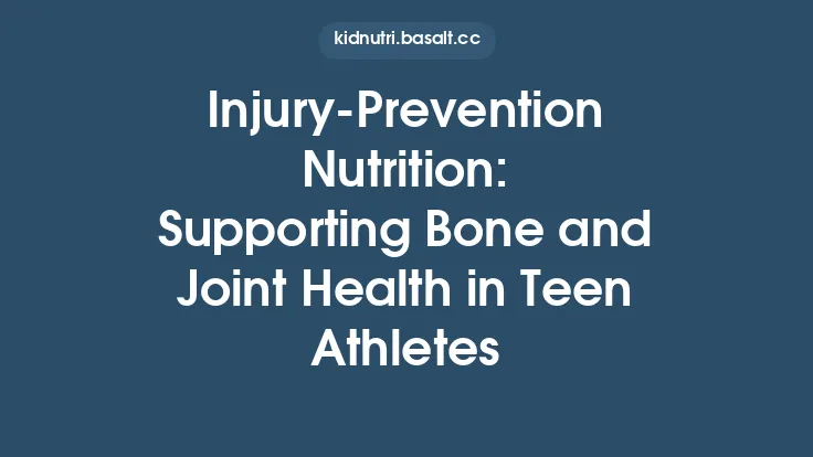 Injury‑Prevention Nutrition: Supporting Bone and Joint Health in Teen Athletes Thumbnail