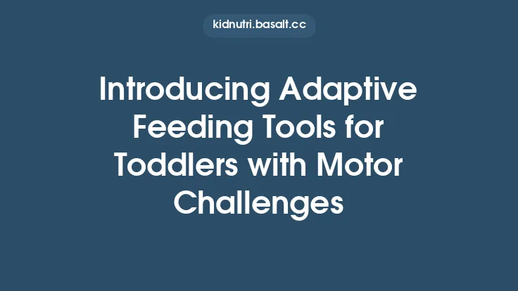 Introducing Adaptive Feeding Tools for Toddlers with Motor Challenges Thumbnail