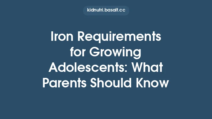 Iron Requirements for Growing Adolescents: What Parents Should Know Thumbnail
