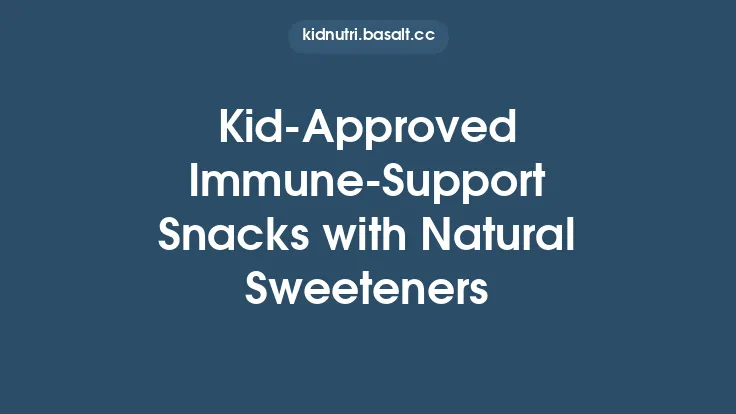Kid‑Approved Immune‑Support Snacks with Natural Sweeteners Thumbnail