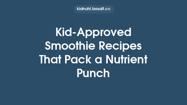Kid-Approved Smoothie Recipes That Pack a Nutrient Punch Thumbnail