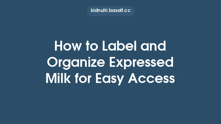 How to Label and Organize Expressed Milk for Easy Access Thumbnail