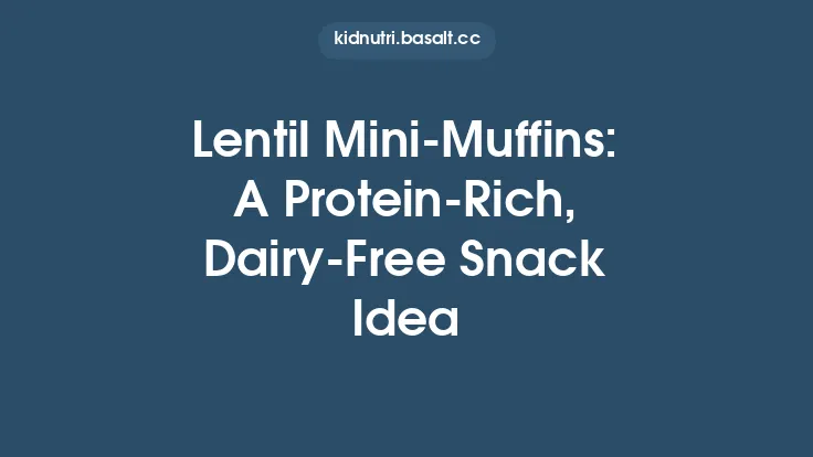 Lentil Mini‑Muffins: A Protein‑Rich, Dairy‑Free Snack Idea Thumbnail
