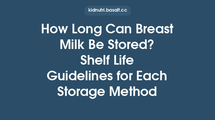 How Long Can Breast Milk Be Stored? Shelf Life Guidelines for Each Storage Method Thumbnail