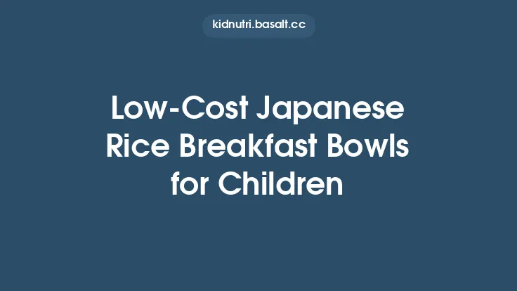 Low‑Cost Japanese Rice Breakfast Bowls for Children Thumbnail