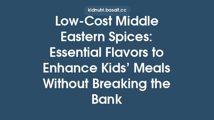 Low‑Cost Middle Eastern Spices: Essential Flavors to Enhance Kids’ Meals Without Breaking the Bank Thumbnail