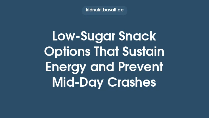 Low‑Sugar Snack Options That Sustain Energy and Prevent Mid‑Day Crashes Thumbnail