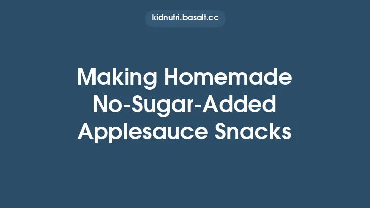 Making Homemade No‑Sugar‑Added Applesauce Snacks Thumbnail