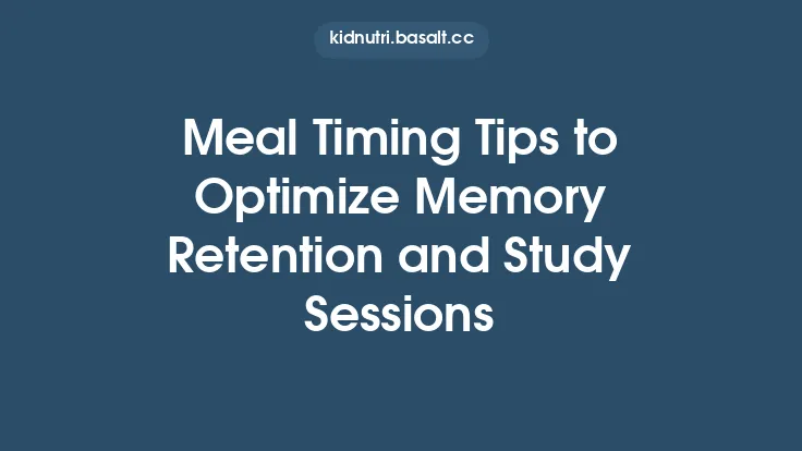 Meal Timing Tips to Optimize Memory Retention and Study Sessions Thumbnail