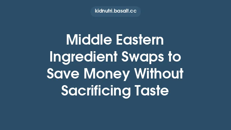 Middle Eastern Ingredient Swaps to Save Money Without Sacrificing Taste Thumbnail