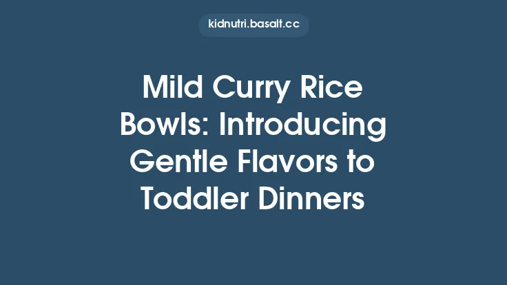 Mild Curry Rice Bowls: Introducing Gentle Flavors to Toddler Dinners Thumbnail