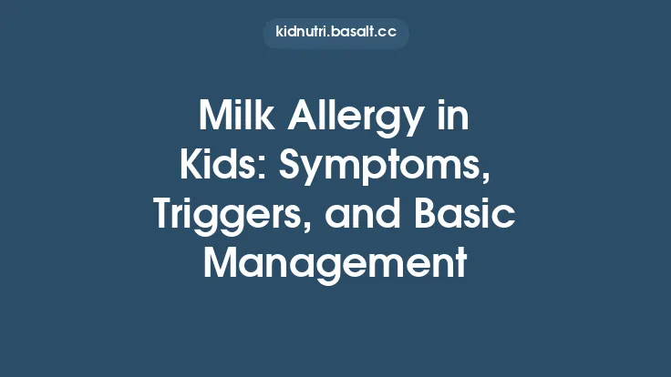 Milk Allergy in Kids: Symptoms, Triggers, and Basic Management Thumbnail