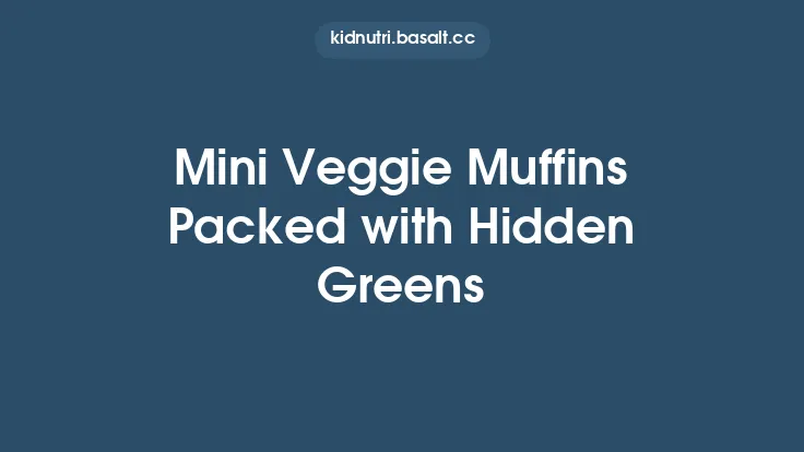 Mini Veggie Muffins Packed with Hidden Greens Thumbnail