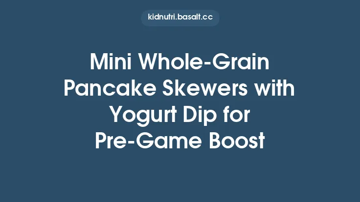 Mini Whole‑Grain Pancake Skewers with Yogurt Dip for Pre‑Game Boost Thumbnail