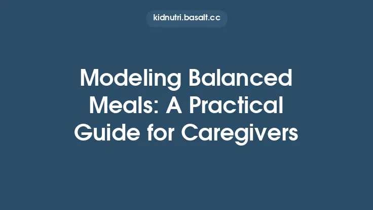 Modeling Balanced Meals: A Practical Guide for Caregivers Thumbnail