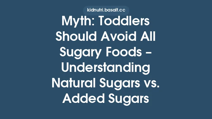 Myth: Toddlers Should Avoid All Sugary Foods – Understanding Natural Sugars vs. Added Sugars Thumbnail