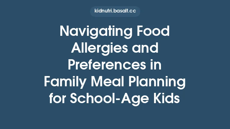 Navigating Food Allergies and Preferences in Family Meal Planning for School‑Age Kids Thumbnail