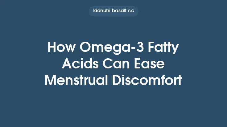 How Omega-3 Fatty Acids Can Ease Menstrual Discomfort Thumbnail