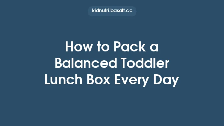 How to Pack a Balanced Toddler Lunch Box Every Day Thumbnail