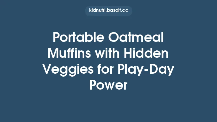 Portable Oatmeal Muffins with Hidden Veggies for Play‑Day Power Thumbnail