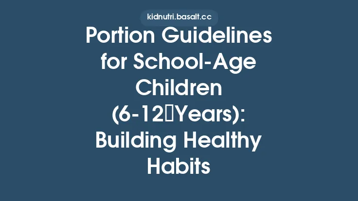 Portion Guidelines for School‑Age Children (6‑12 Years): Building Healthy Habits Thumbnail