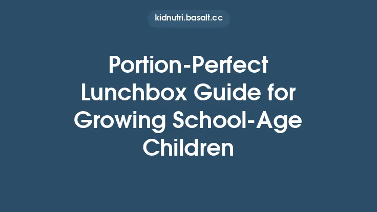 Portion‑Perfect Lunchbox Guide for Growing School‑Age Children Thumbnail