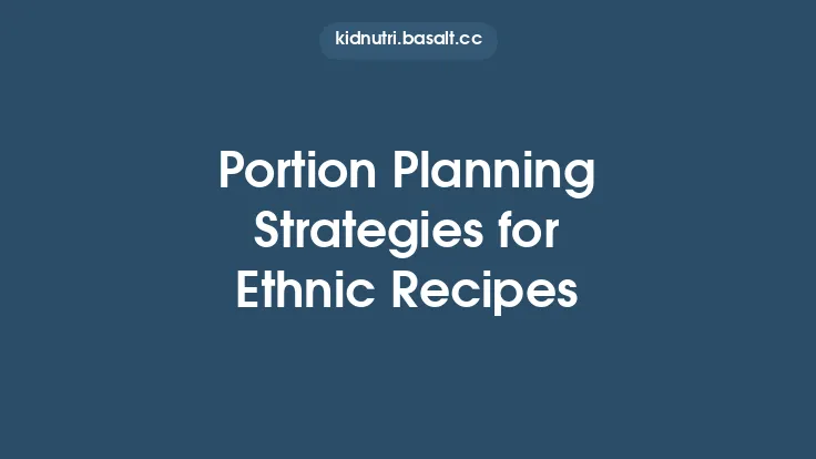 Portion Planning Strategies for Ethnic Recipes Thumbnail