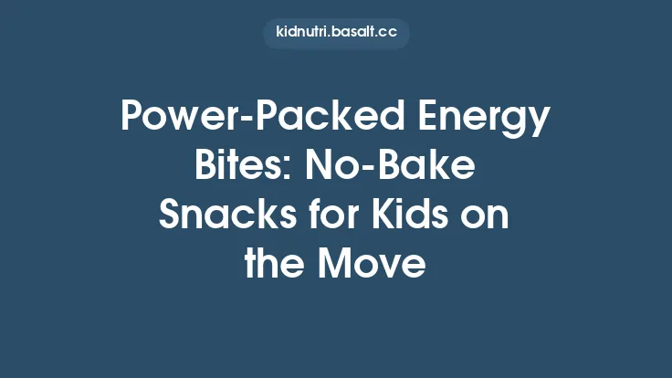 Power-Packed Energy Bites: No-Bake Snacks for Kids on the Move Thumbnail