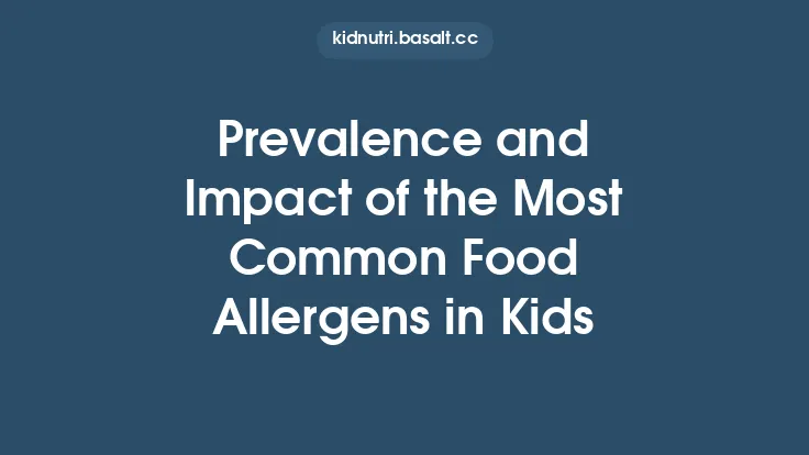 Prevalence and Impact of the Most Common Food Allergens in Kids Thumbnail