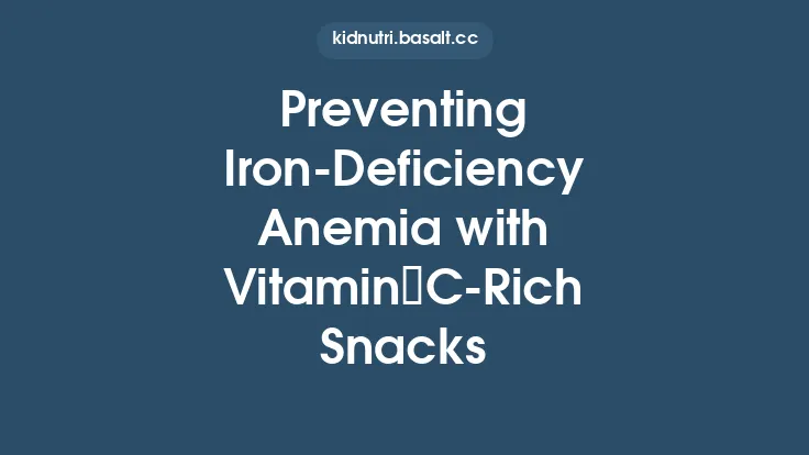 Preventing Iron‑Deficiency Anemia with Vitamin C‑Rich Snacks Thumbnail