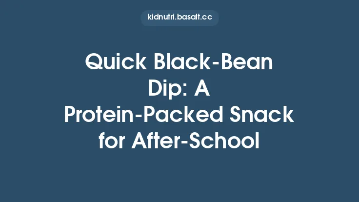 Quick Black‑Bean Dip: A Protein‑Packed Snack for After‑School Thumbnail