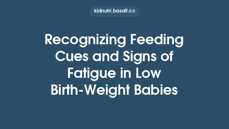 Recognizing Feeding Cues and Signs of Fatigue in Low Birth‑Weight Babies Thumbnail