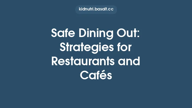 Safe Dining Out: Strategies for Restaurants and Cafés Thumbnail