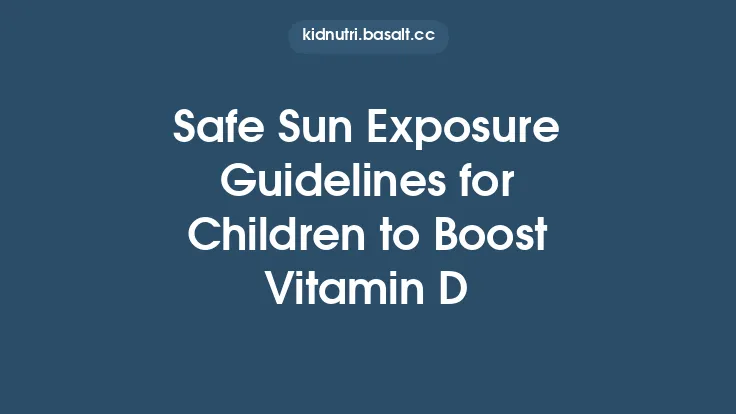 Safe Sun Exposure Guidelines for Children to Boost Vitamin D Thumbnail