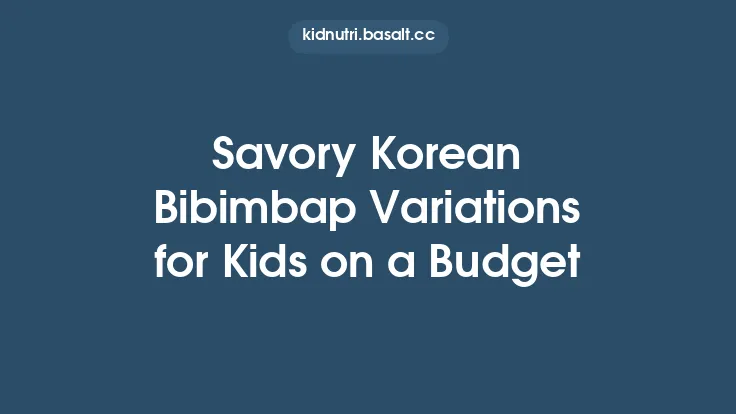 Savory Korean Bibimbap Variations for Kids on a Budget Thumbnail